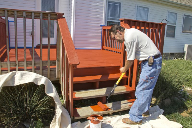 Deck Railing Staining