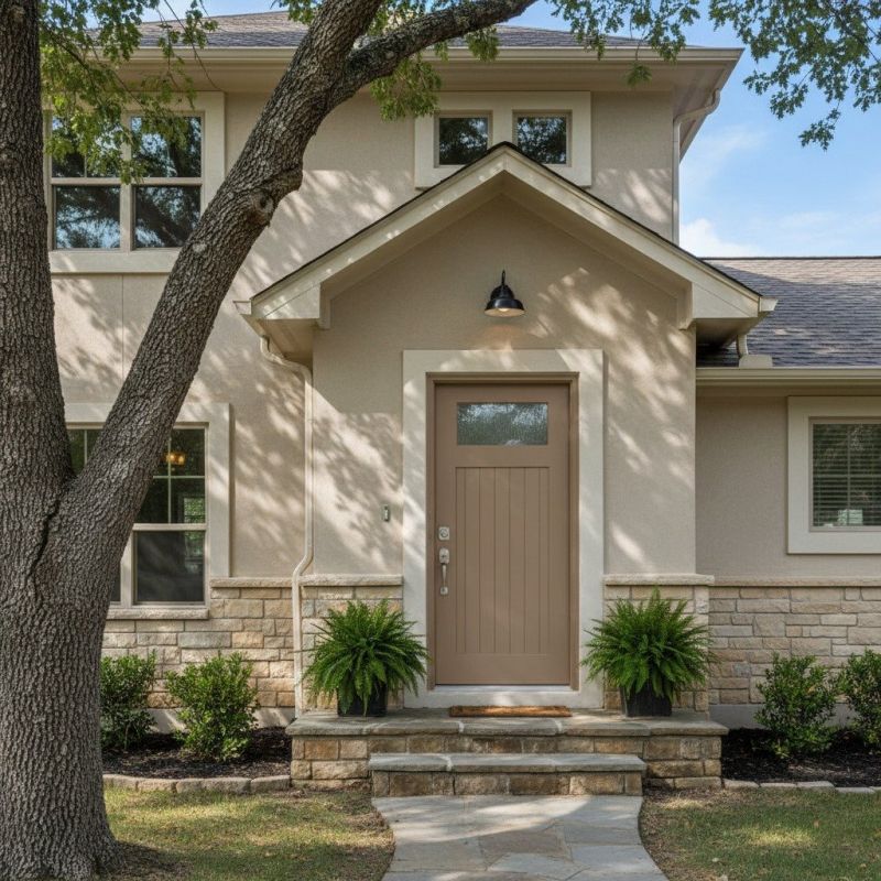 Exterior Door Staining