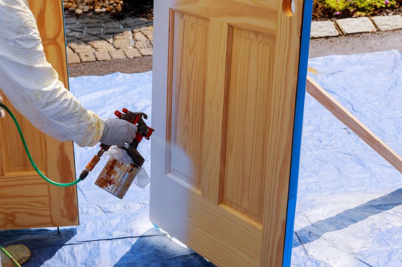 Exterior Door Staining