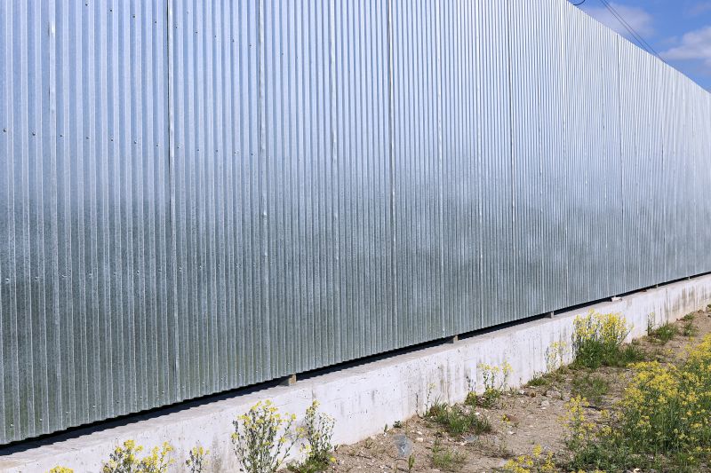 Galvanized Fence Painting